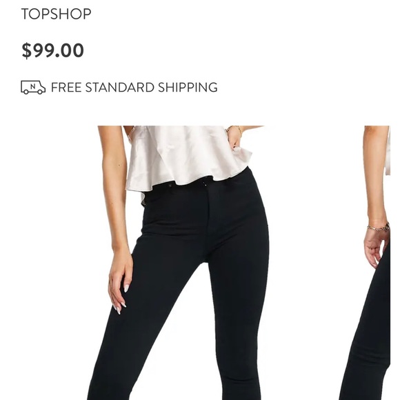 Topshop Joni jeggings, size W28 L30. Lightly worn, no pockets. - Picture 6 of 6